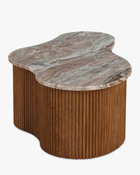 Table basse wavy marbre