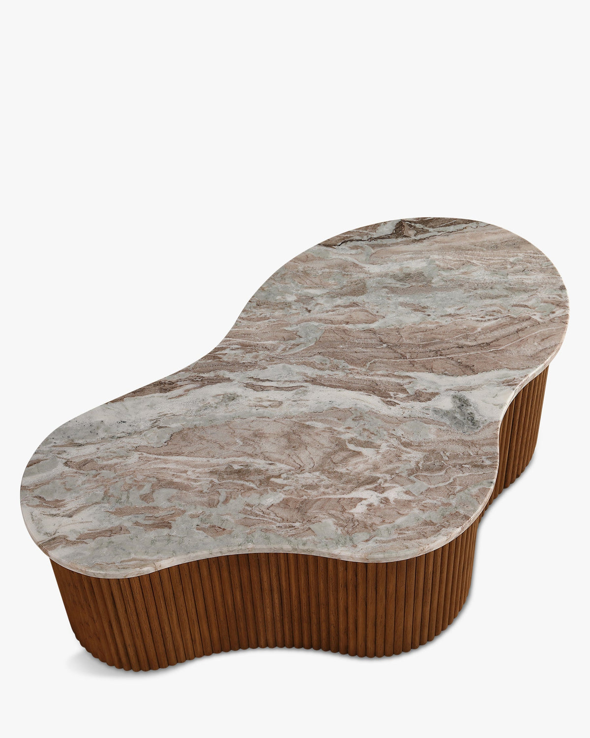 Table basse marbre rouge
