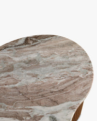 Table basse wavy marbre