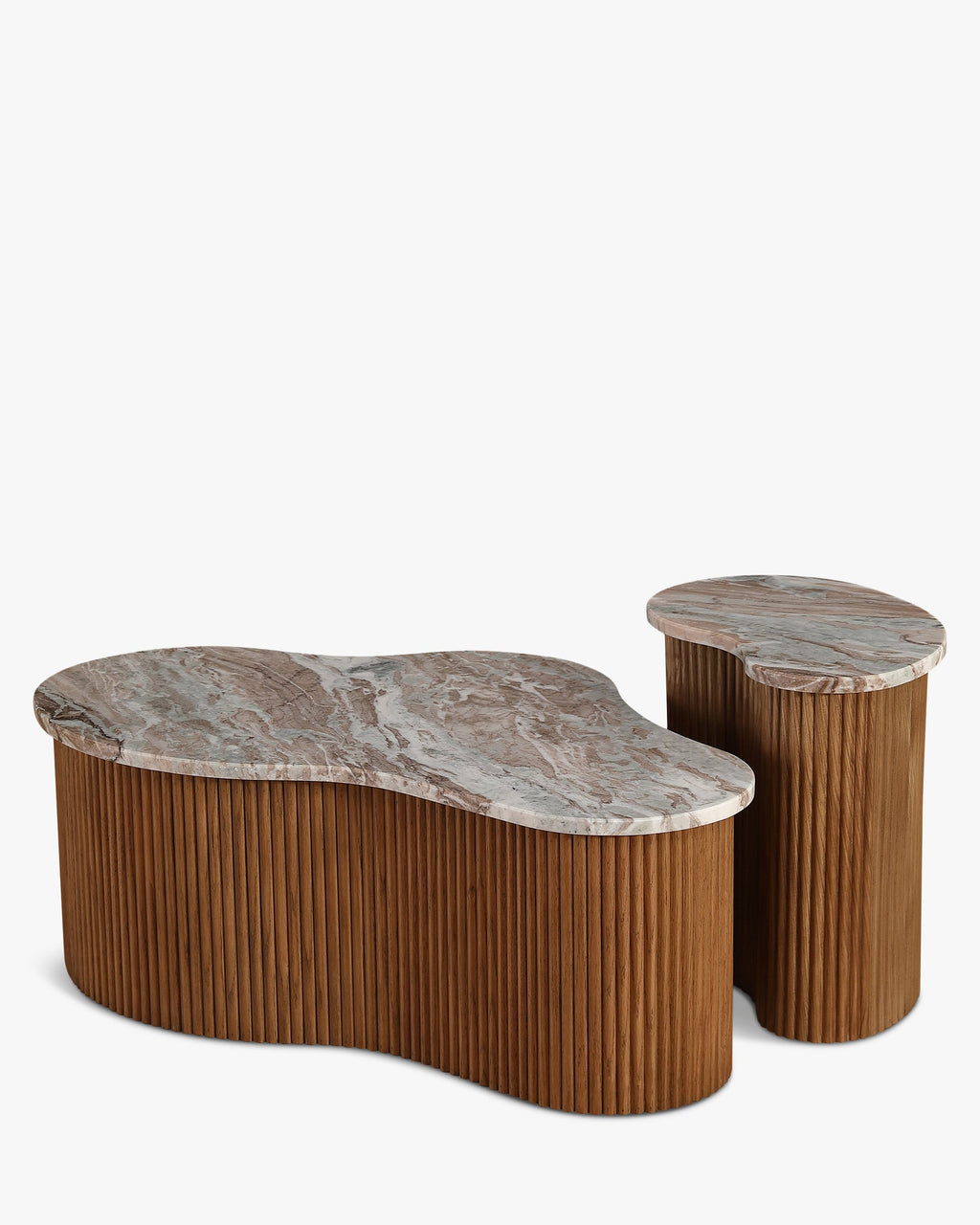 Table basse wavy marbre