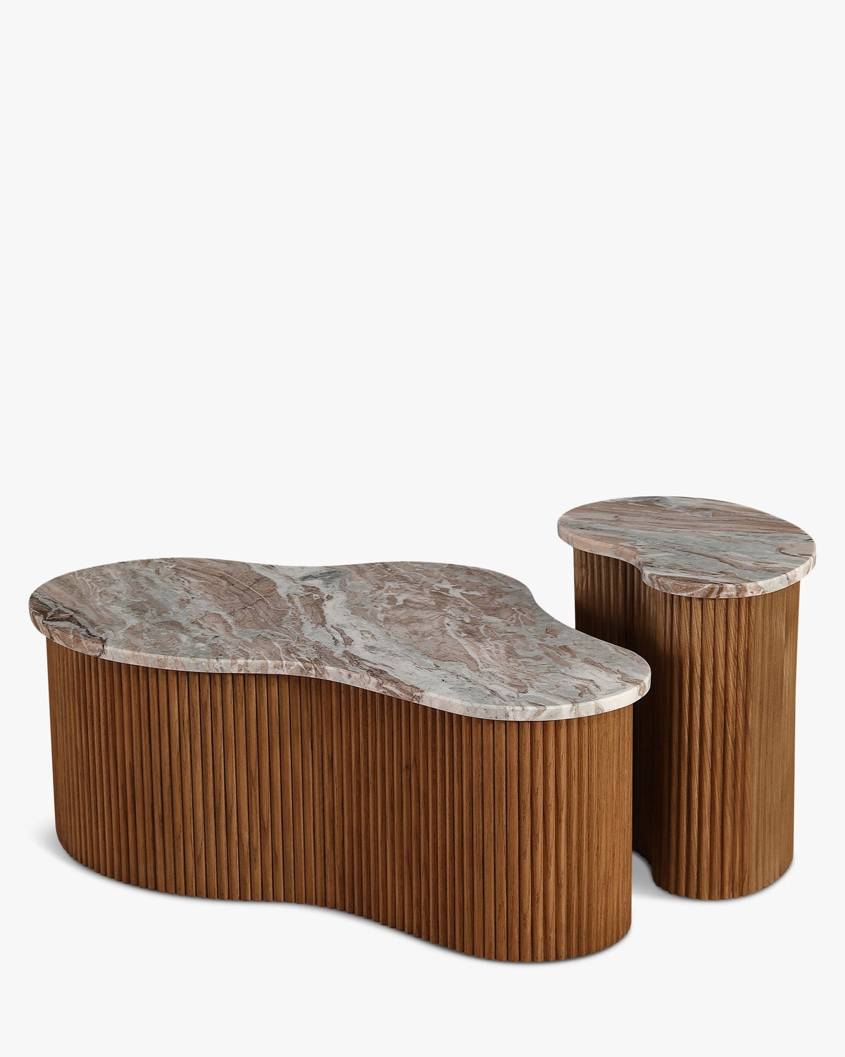 Table basse wavy marbre