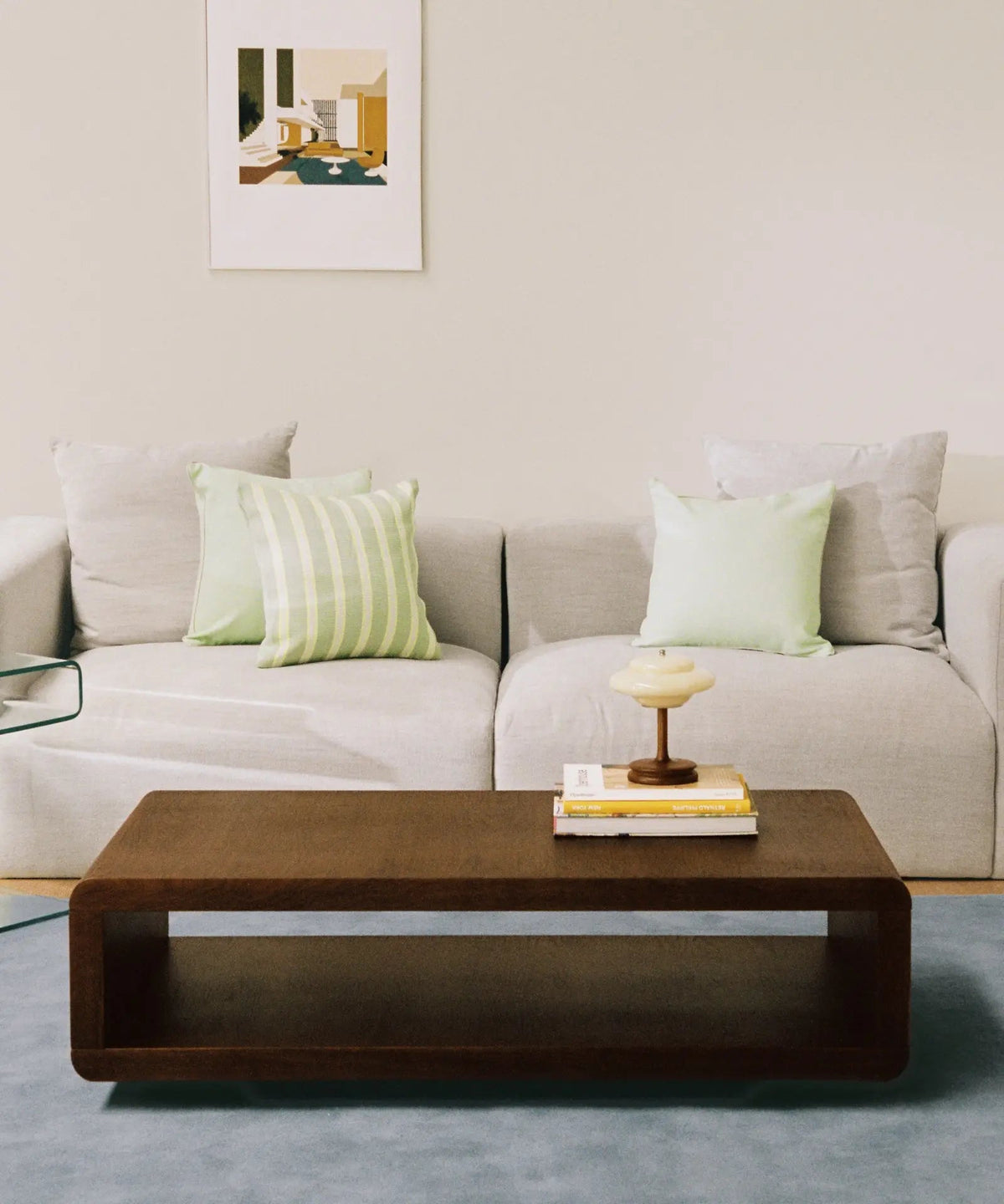 Table basse bois noyer