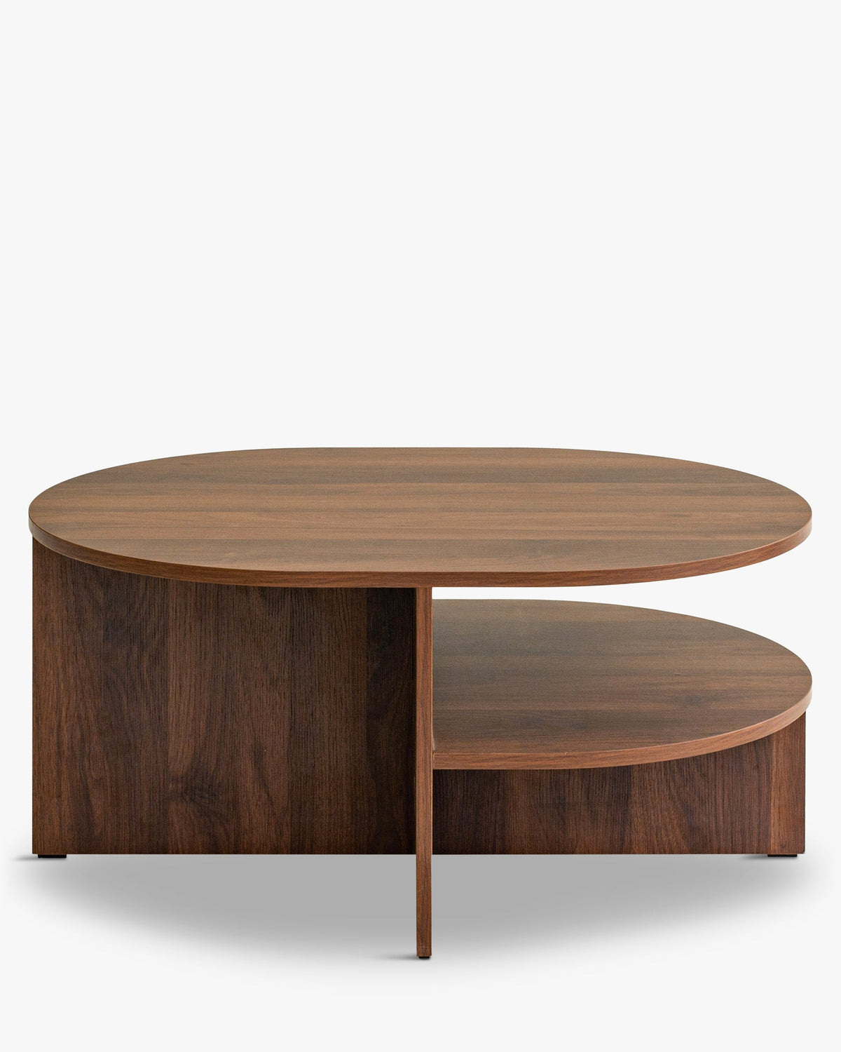 Table basse ovale noyer