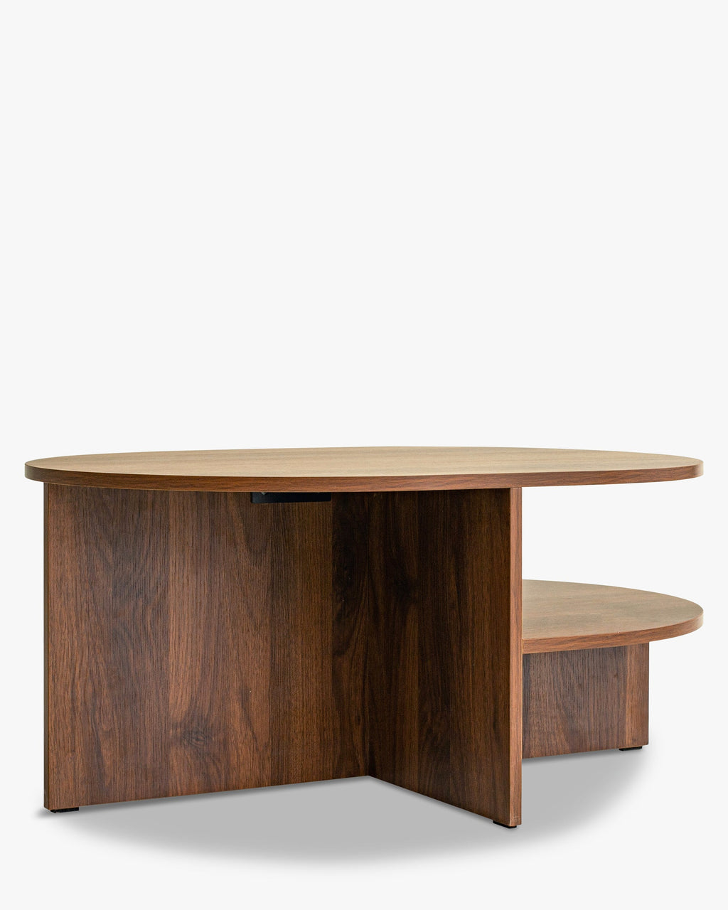 Table basse ovale noyer