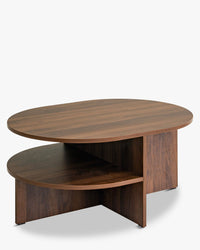 Table basse ovale noyer