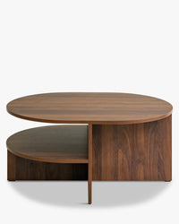 Table basse ovale noyer