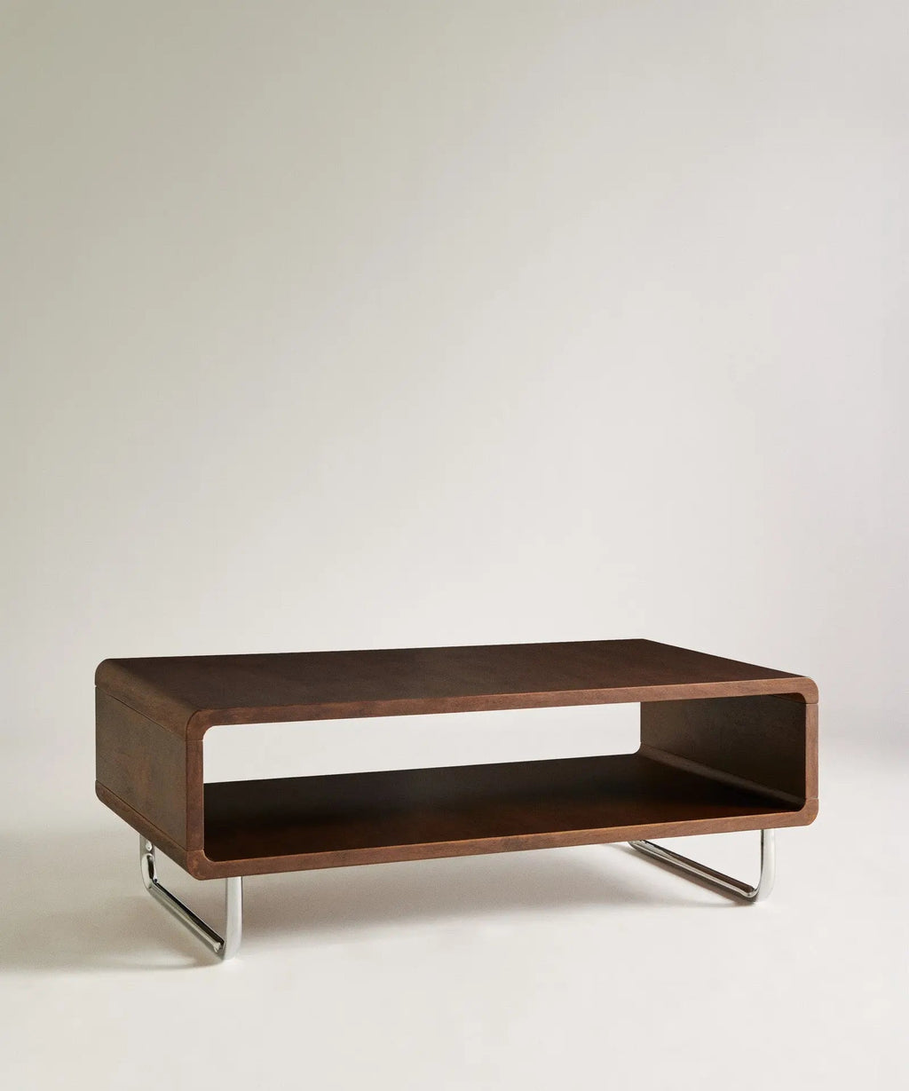 Table basse bois métal