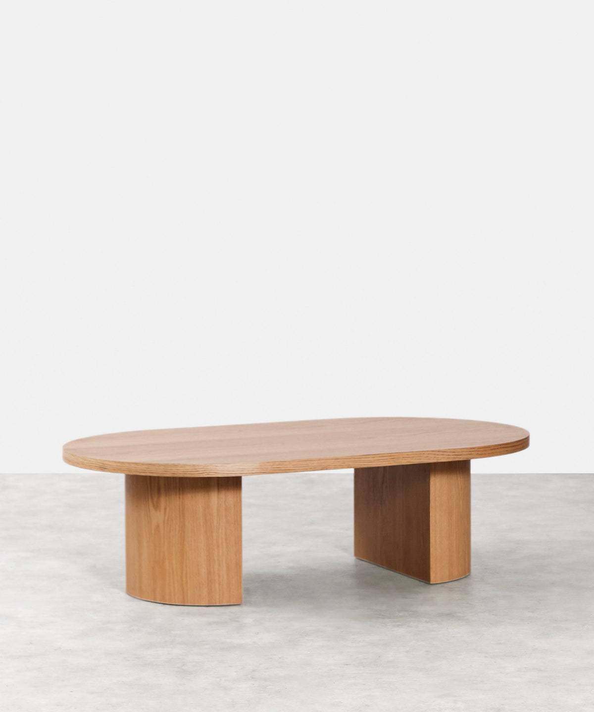 Table basse bois ovale