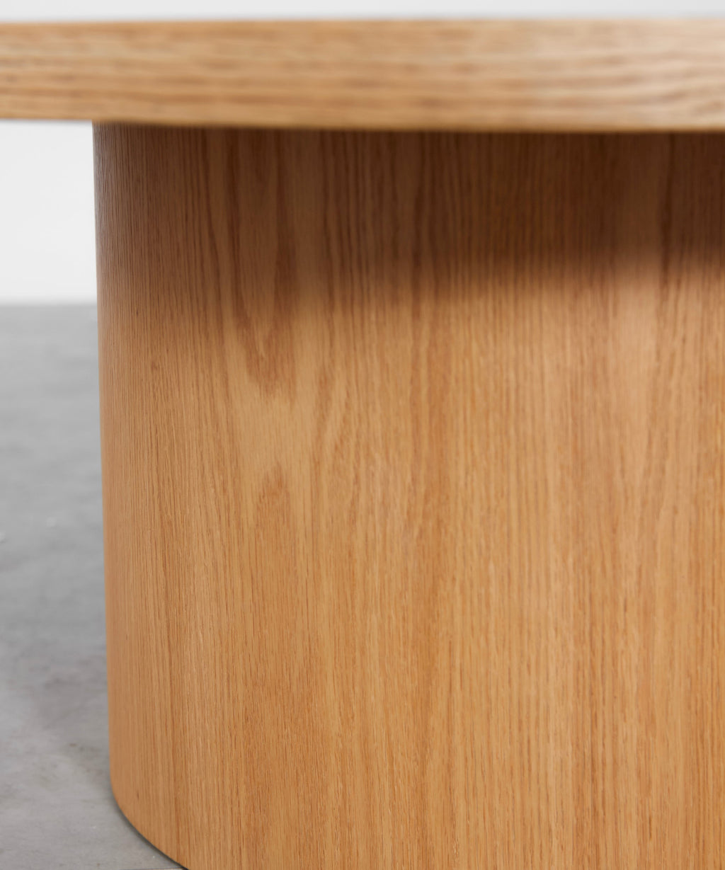 Table basse bois ovale