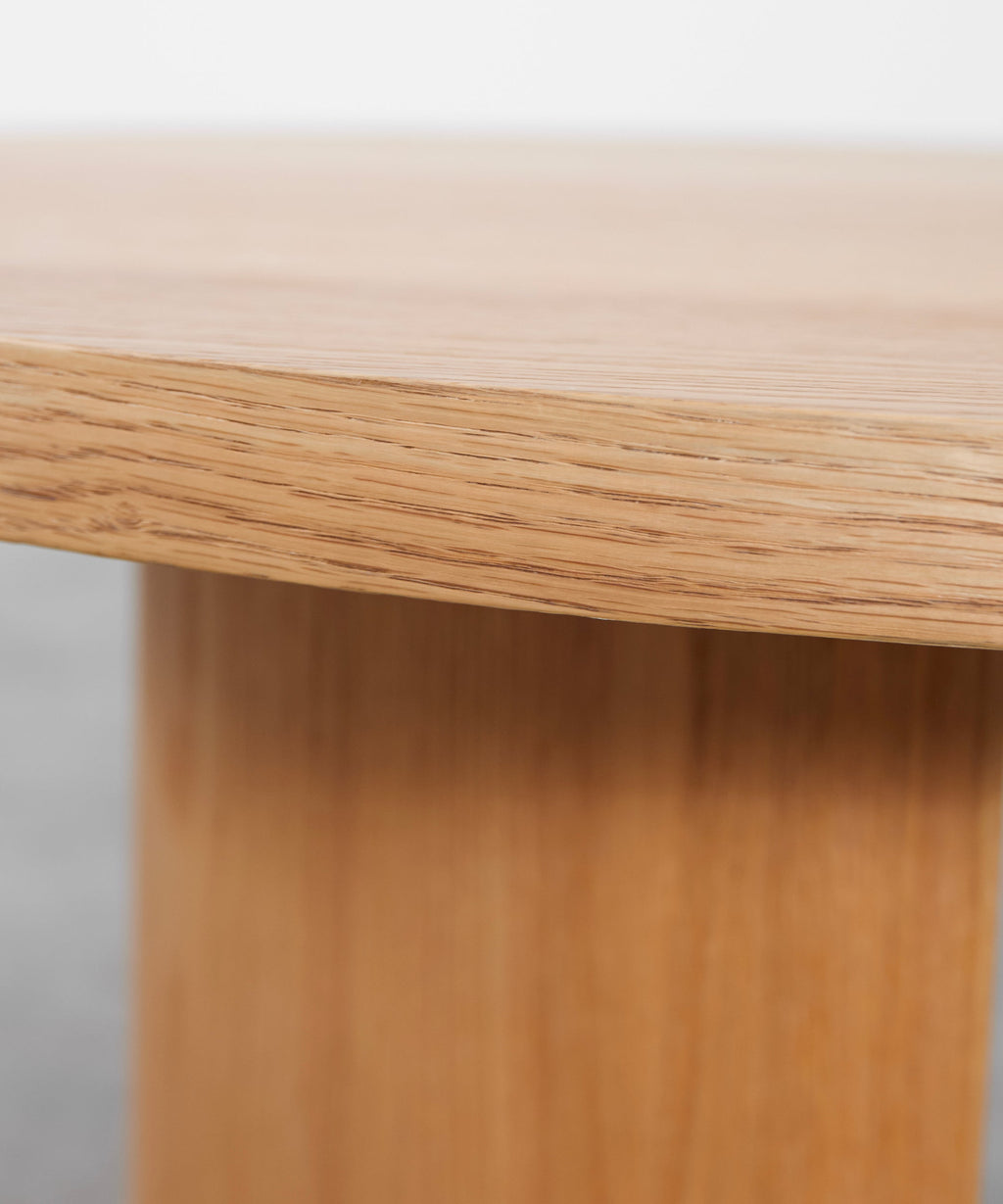 Table basse bois ovale