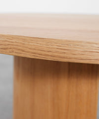 Table basse bois ovale