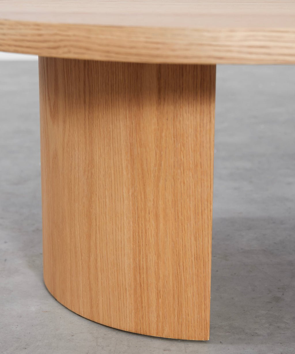 Table basse bois ovale