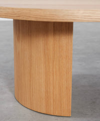 Table basse bois ovale