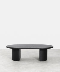 Table basse bois ovale