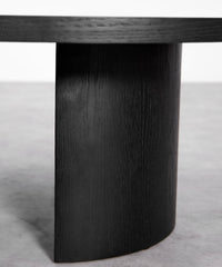 Table basse bois ovale