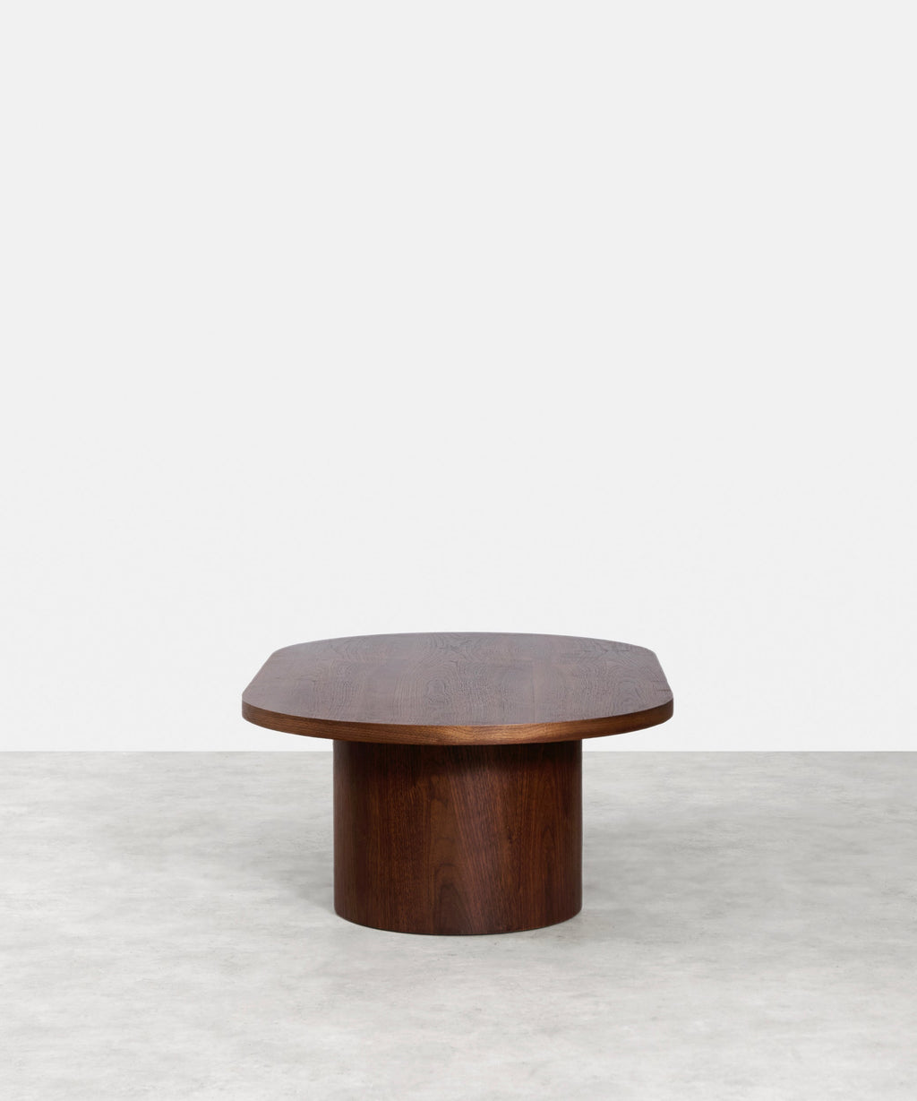 Table basse bois ovale