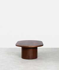 Table basse bois ovale
