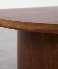 Table basse bois ovale