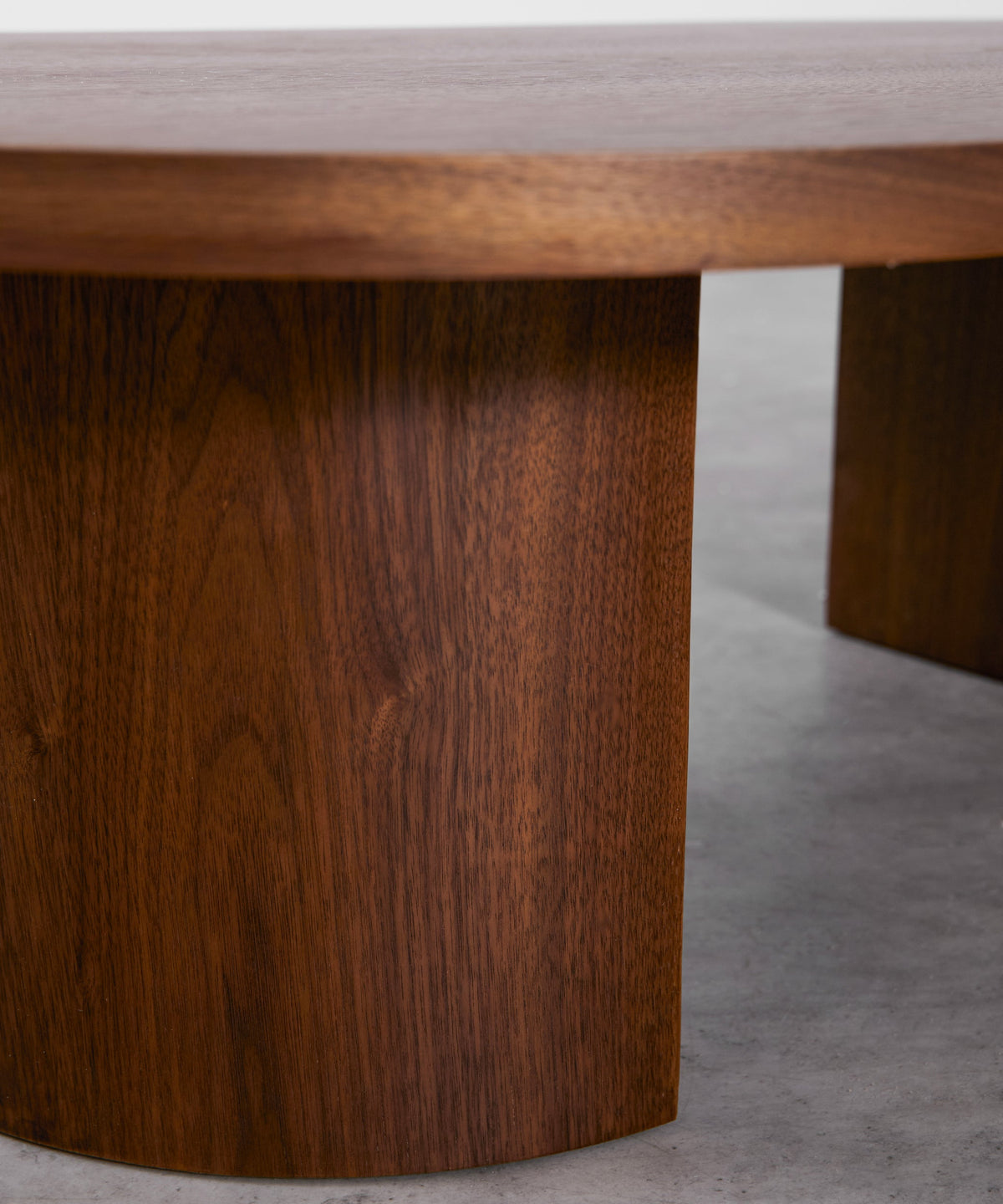 Table basse bois ovale