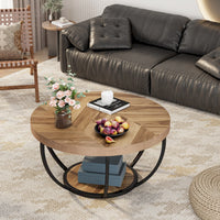 Table basse ronde métal