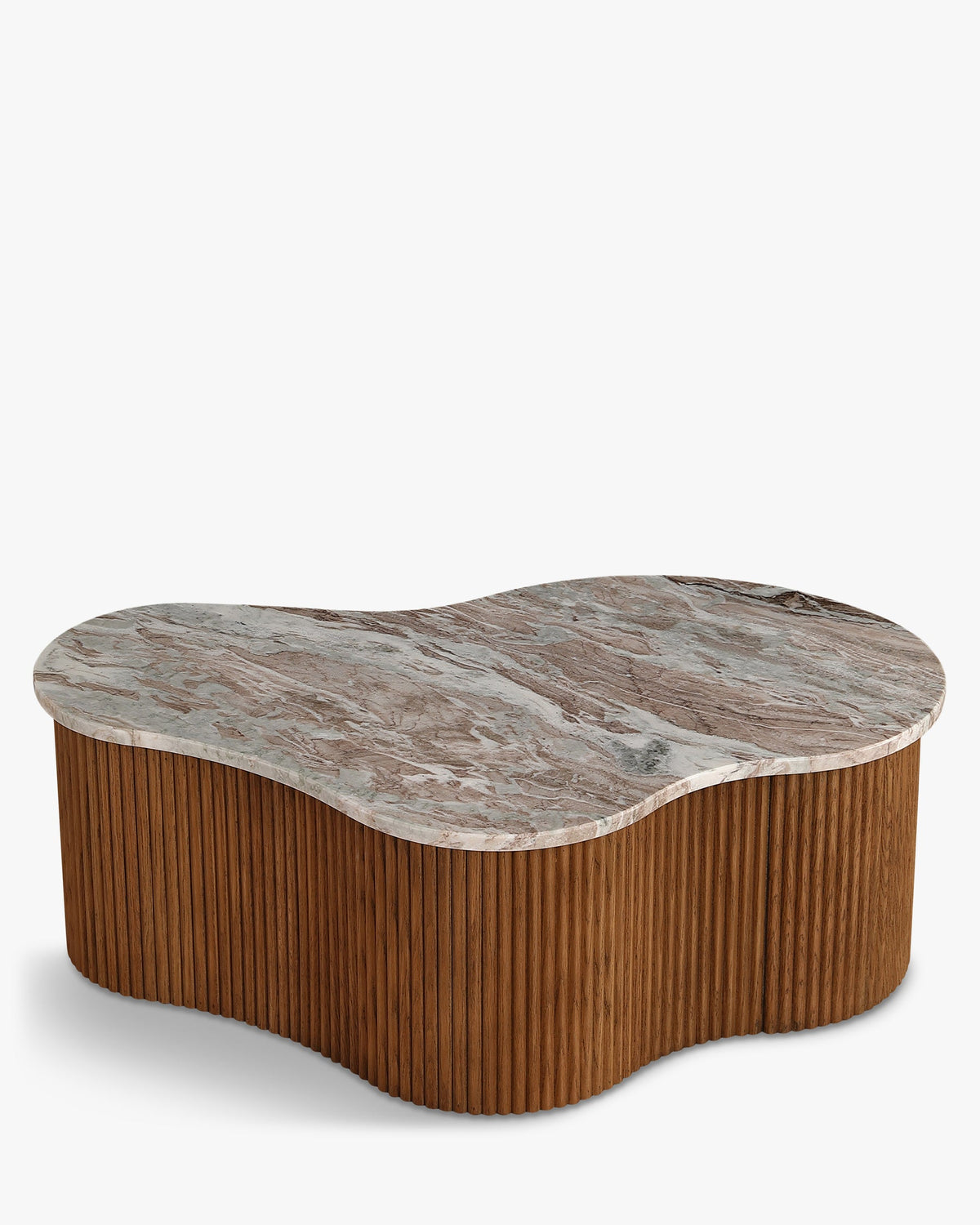Table basse marbre rouge