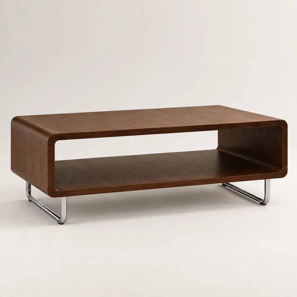 Table basse bois métal