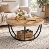Table basse ronde métal