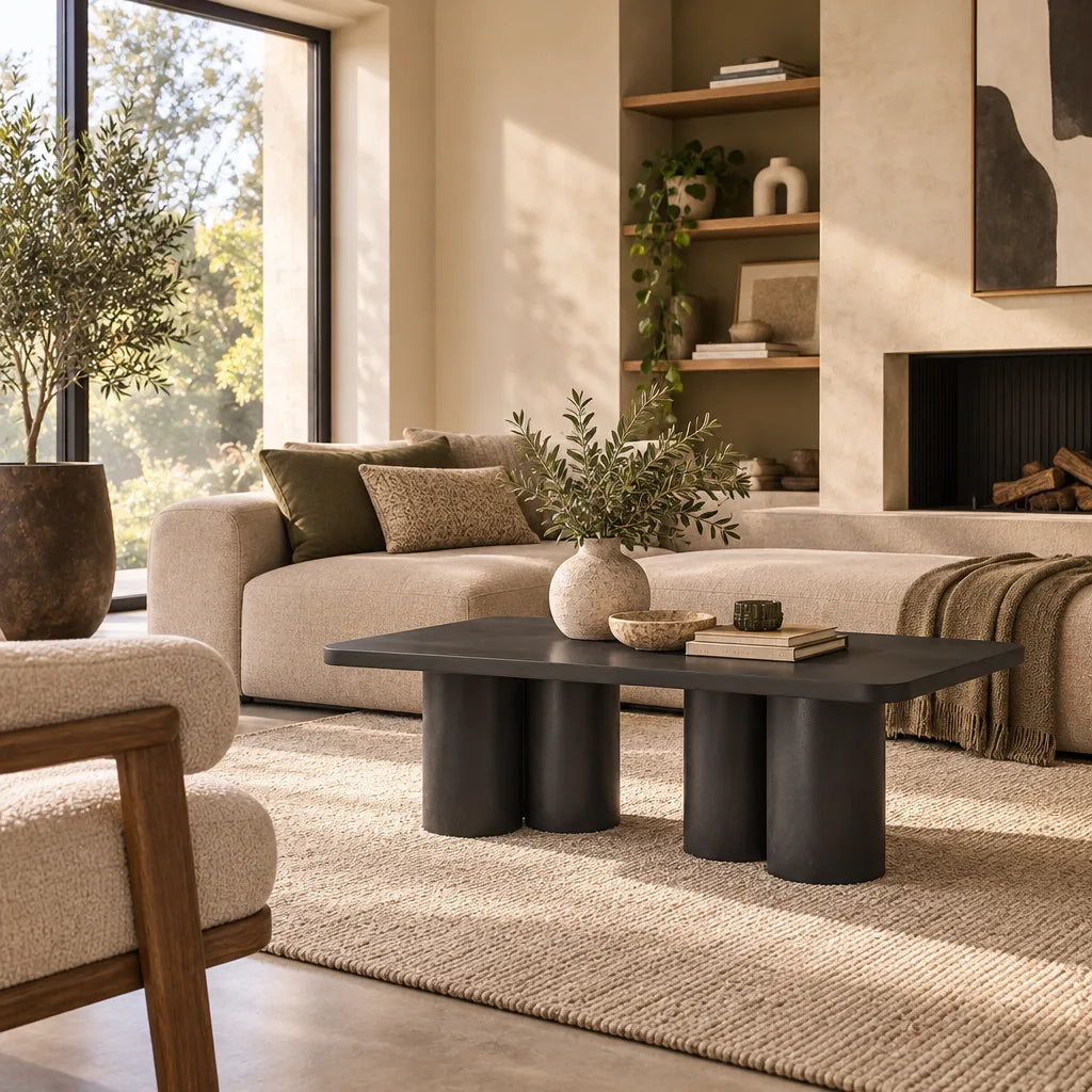 Table basse manguier noir