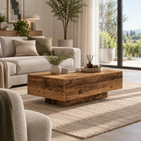 Table basse imitation bois