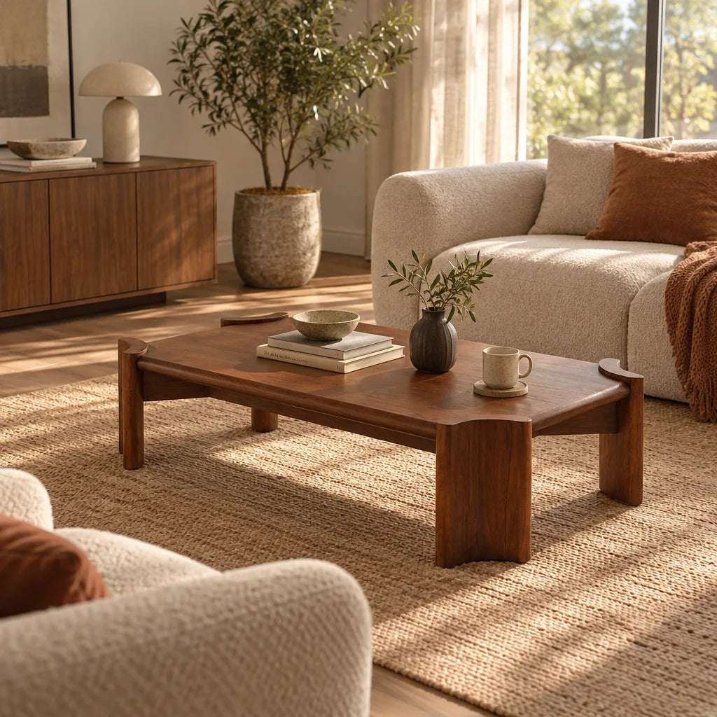 Table basse mindi marron