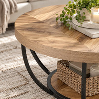 Table basse ronde métal